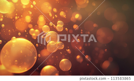 Warm Golden Bokeh Lights Abstract Background Warm Golden Bokeh Lights Abstract Background 113583865