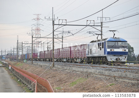東北本線 東鷲宮栗橋 JR Freight EF210-128(岡山) 東北本線 東鷲宮栗橋 JR Freight EF210-128(岡山) 113583878
