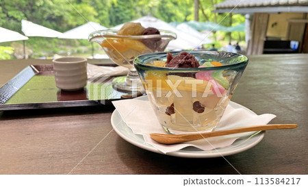 Riverside Cafe Anmitsu Japanese sweets 113584217