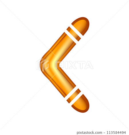 Boomerang icon on white. 113584494