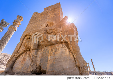 Majestic Lamassu Guardians at The Gate of Nations, Persepolis. Majestic Lamassu Guardians at The Gate of Nations, Persepolis. 113584543
