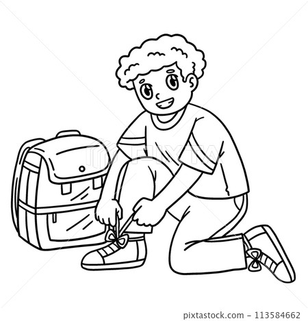 First Day of School Child School Shoes Isolated  113584662