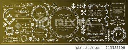 vintage frame set 113585106