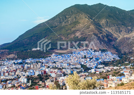 Chefchaouen, a picturesque town in Morocco called the Blue City 113585171