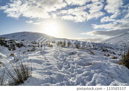 Glenveagh National Park covered in snow, County Donegal - Ireland Glenveagh National Park covered in snow, County Donegal - Ireland 113585537