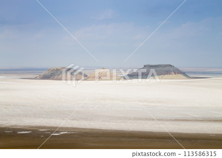 Mangystau region landscape, Karyn Zharyk depression, Kazakhstan Mangystau region landscape, Karyn Zharyk depression, Kazakhstan 113586315