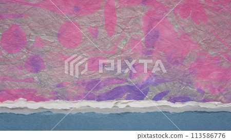 fantasy paper landscape created with marbled lokta paper and sheets of handmade rag paper fantasy paper landscape created with marbled lokta paper and sheets of handmade rag paper 113586776