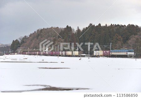 北陸本線 細木蘆原溫泉 JR Freight EF81-455(富山) 北陸本線 細木蘆原溫泉 JR Freight EF81-455(富山) 113586850