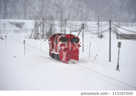 Sekihoku Main Line Ikaushi-Aibetsu JR Hokkaido DE15-1535 (Asahikawa) 113587000
