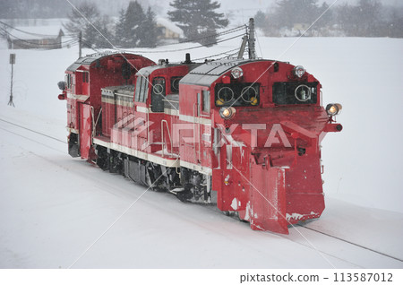 Sekihoku Main Line Ikaushi-Aibetsu JR Hokkaido DE15-1535 (Asahikawa) 113587012