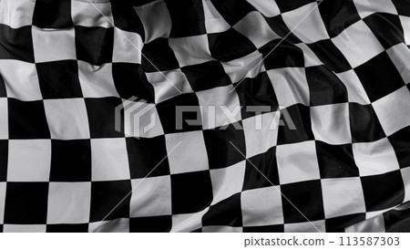 Checkered flag, end race background, formula one competition Checkered flag, end race background, formula one competition 113587303
