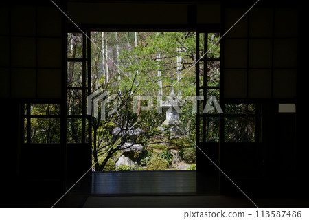 Hosen-in Temple: Garden seen from inside, Ohara, Sakyo Ward, Kyoto City 113587486
