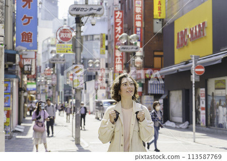 入境：澀谷觀光的外國女性 113587769