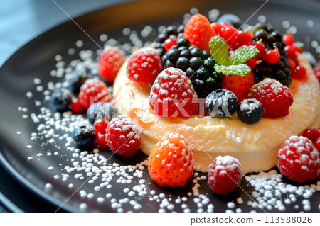 A classic Creme brulee, served in a ramekin, combination of creamy custard and caramelized sugar A classic Creme brulee, served in a ramekin, combination of creamy custard and caramelized sugar 113588026