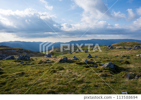 The beautiful scenery of Shikoku Karst, which spans Kochi and Ehime prefectures in Japan The beautiful scenery of Shikoku Karst, which spans Kochi and Ehime prefectures in Japan 113588694
