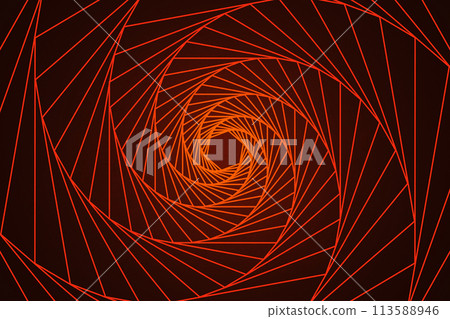 Red abstract geometry line art 113588946