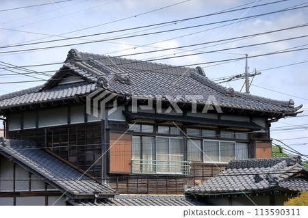 Image of a wooden Japanese house Image of a wooden Japanese house 113590311