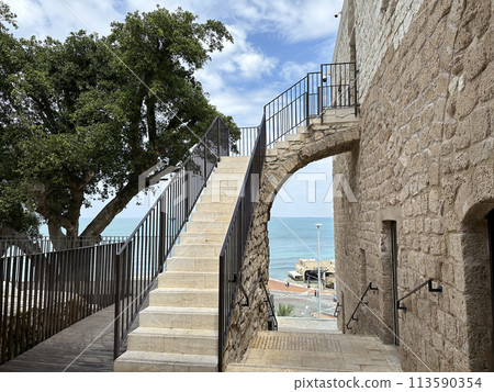Cave of Elijah is the place on Mount Carmel in Haifa 113590354