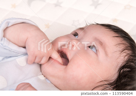 [Baby thumb sucking] 113590404
