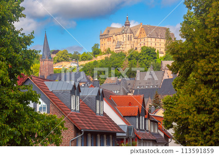 Marburg Cobblestone Street, Germany 113591859