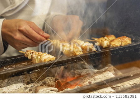 Yakitori Charcoal Yakitori Yakitori Charcoal Yakitori 113592081