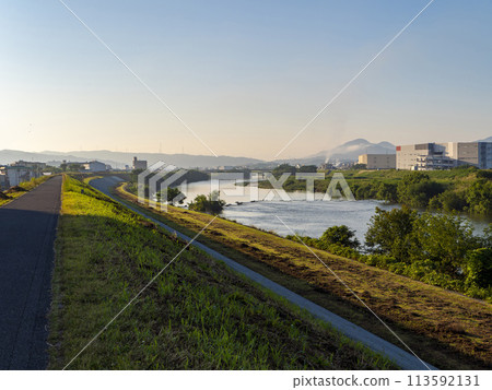 大和河沿岸的風景與藍天 113592131