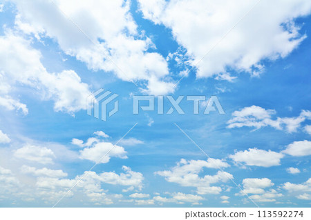 Summer blue sky and clouds 113592274