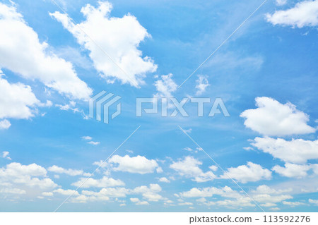 Summer blue sky and clouds 113592276