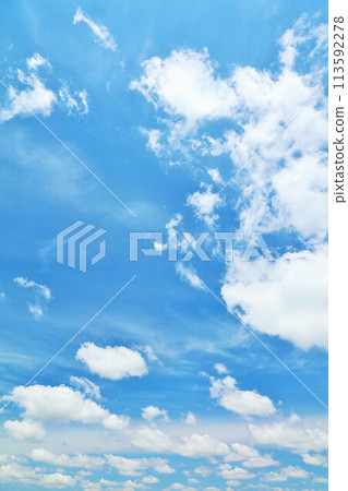 Summer blue sky and clouds 113592278