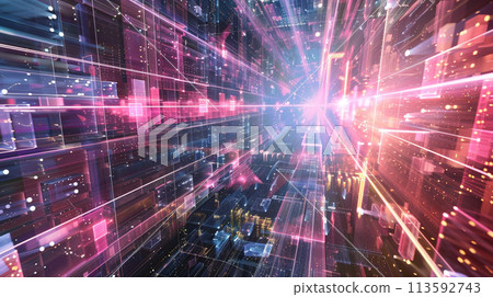 Virtual network space image Virtual network space image 113592743