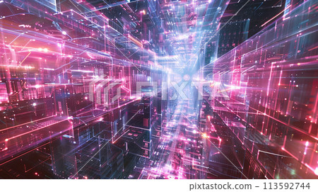 Virtual network space image Virtual network space image 113592744