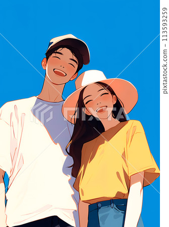 盛夏的清爽情侶 盛夏的清爽情侶 113593259