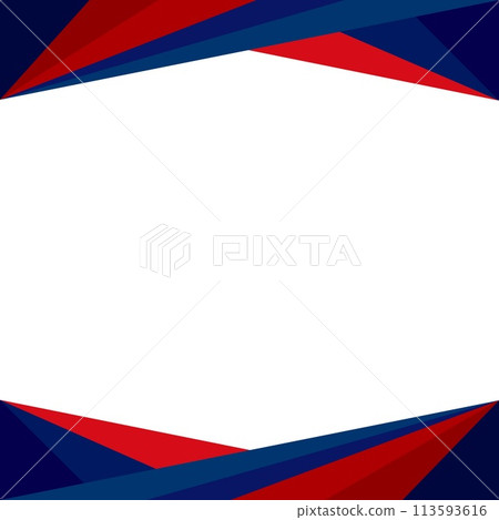 幾何圖案框架空白 113593616