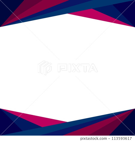 幾何圖案框架空白 113593617