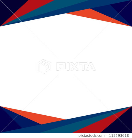 幾何圖案框架空白 113593618