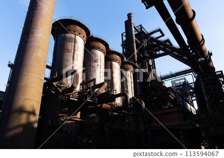 Old steel factory in area Dolni Vitkovice 113594067