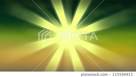 The image's burst of light and green-yellow gradient symbolizes energetic growth and renewal. 113594913