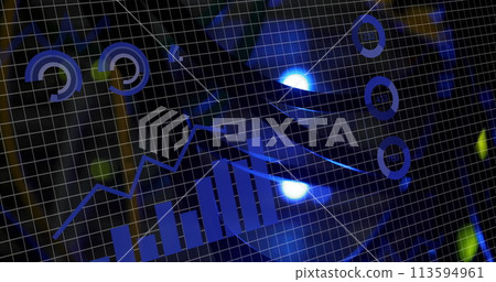 Image of data processing over computer server Image of data processing over computer server 113594961
