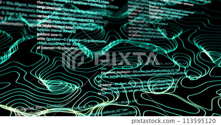 Image of data processing over network of connections 113595120