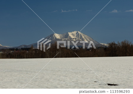 Spring scenery of Mt. Shiribetsu 113596293