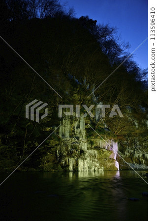 Illumination of the Misotsuchi Icicles in the Otaki area of Chichibu City Illumination of the Misotsuchi Icicles in the Otaki area of Chichibu City 113596410