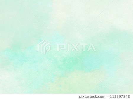 Watercolor blurred green texture 113597848