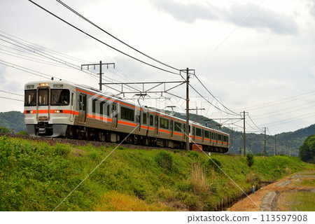 東海道本線運行的普通列車313系4節車廂 113597908