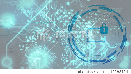 Image of credit card icon over data processing on black background Image of credit card icon over data processing on black background 113598124