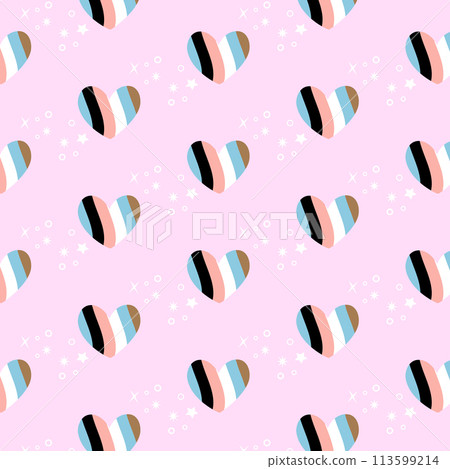 LGBT gay pride flag. LGBT seamless pattern. Rainbow symbol of LGBT community pride. Vector illustration. LGBT gay pride flag. LGBT seamless pattern. Rainbow symbol of LGBT community pride. Vector illustration. 113599214