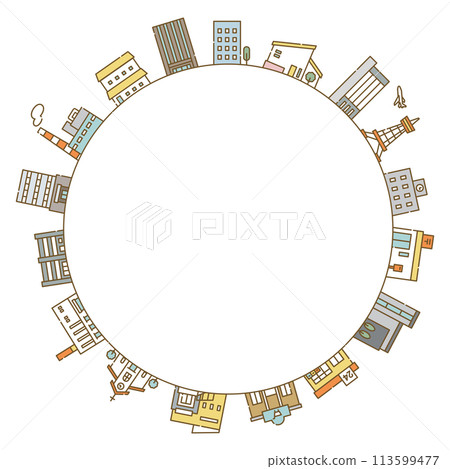 City frame border background City frame border background 113599477