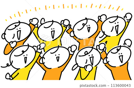 Smiling and enthusiastic people at concerts and sports events Smiling and enthusiastic people at concerts and sports events 113600043