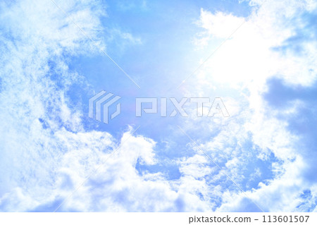 Blue sky and cloud image 113601507