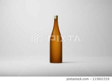 Sake No Label Mockup 3D Rendering Sake No Label Mockup 3D Rendering 113601559