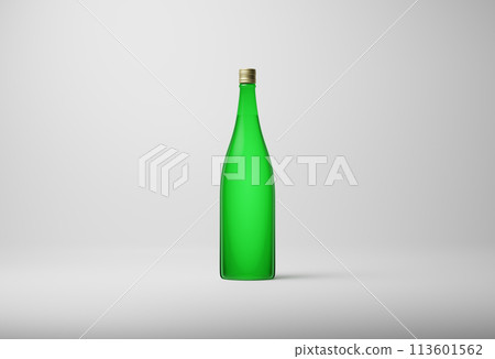 Sake No Label Mockup 3D Rendering 113601562